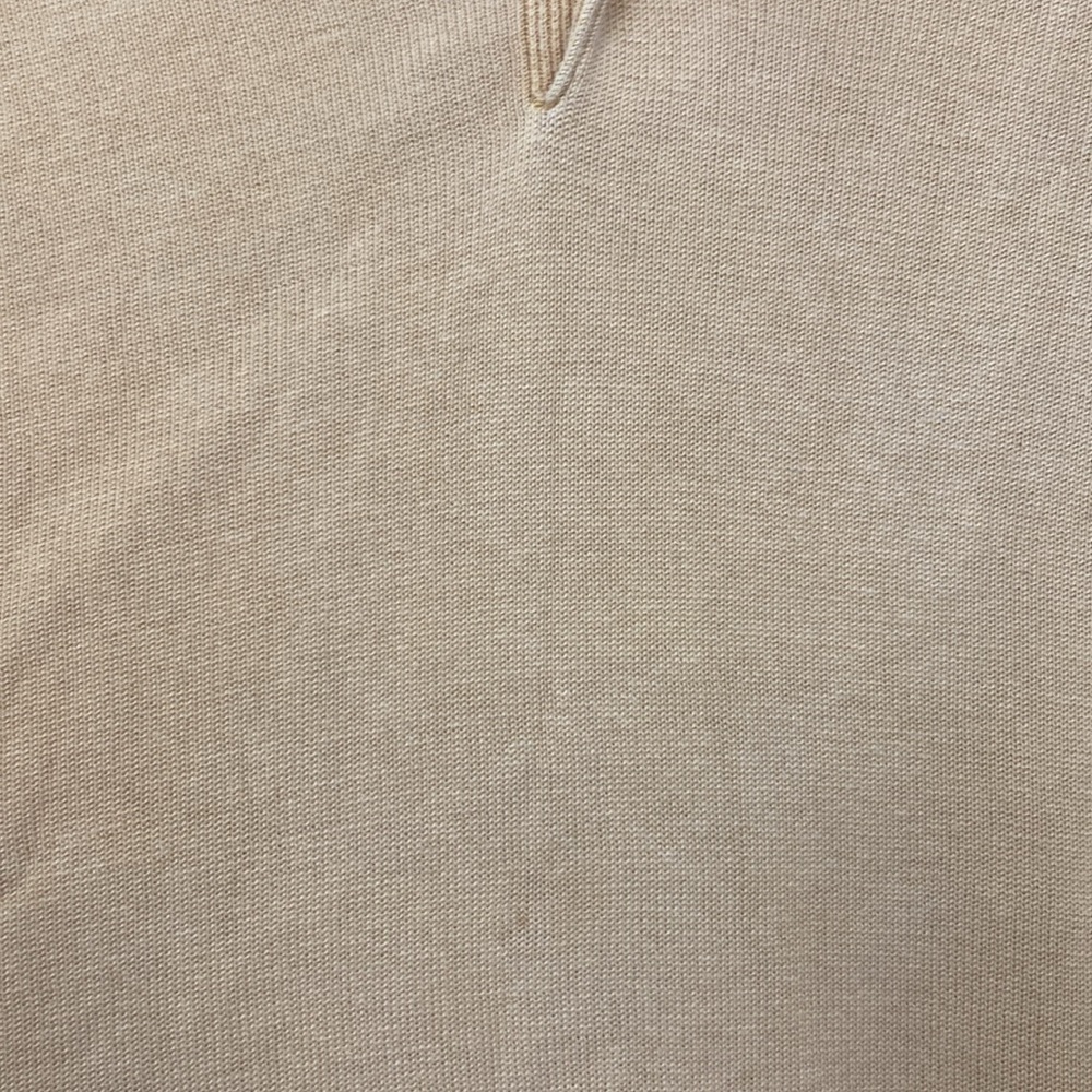 Jos. A Bank 100% Silk Golden Tan Collared knit sweater size XXL - Picture 3 of 4